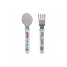 Set of cutlery: spoon and fork