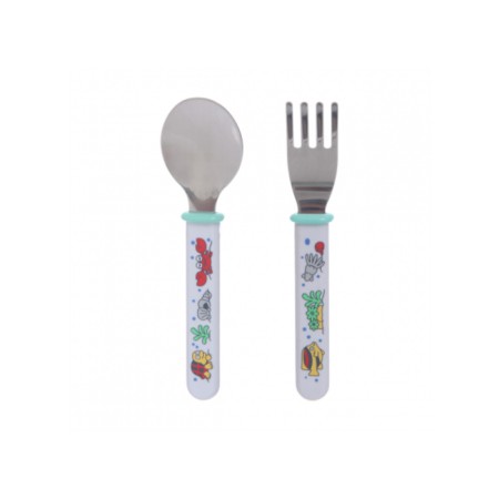 Set of cutlery: spoon and fork