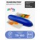 Laminator A4 75-150 microns, 2 shafts, speed 25 cm/min, gelos rainbow, blue "LMA4RS"
