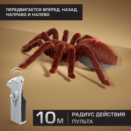Radio -controlled spider "Tarantula", works on batteries, lighting effects-2
