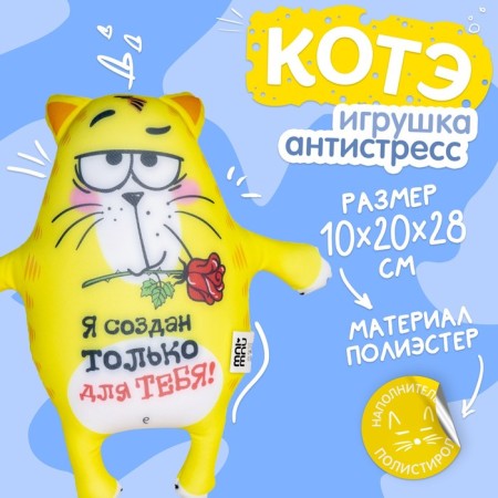 Soft antistress toy “I am created only for you!”, Kot