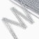 Weekenaya silver braid 1.5 cm winding 25 meters