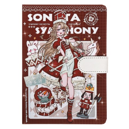 Notebook Gift Book with a Slocation, A6+, 48 sheets, line, 12.5 x 19 x 1.5 cm, "Anime"-1