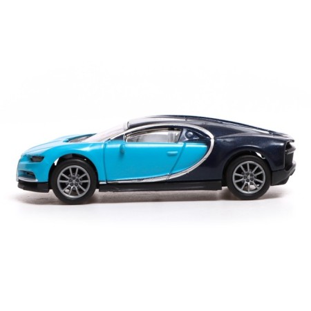 Metal machine "coupe", inertial, scale 1:43, blue color-1