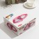 Set of glasses glass tokio, 6 pcs, d = 19.5 cm, red color
