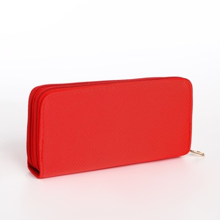 Women's wallet on lightning, red color-1
