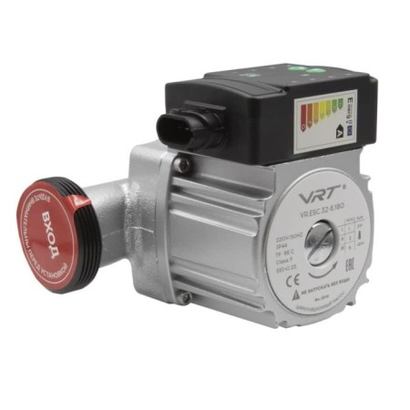 Circulation pump vrt vr.esc.32-6.180, 5-45 watts, pressure 6 m, 60 l/min, cable 1.2 m, cast iron