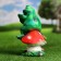 Garden figure "Frog with flute" 12*14*27 cm Polystone F07791