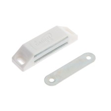 Magnet furniture tundra M002W, 60x13 mm, medium, white color, 1 pc.
