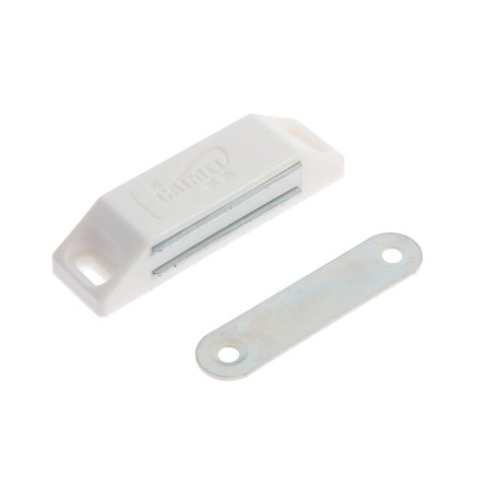 Magnet furniture tundra M002W, 60x13 mm, medium, white color, 1 pc.