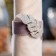 A set of rings for napkins "Silver feather" 4 pcs, 4.8 x 6.5 cm, 100% p/e, felt