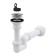 Siphon Alcaplast a412 "S", for the washbasin, diameter 40 mm, with stainless peel, diameter 63 mm