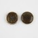 A set of buttons, 4 punctures, d = 18 mm, 5 pcs, graphite/gold color