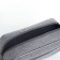 Cosmetic bag on a zipper, with a lining, external pocket, gray color
