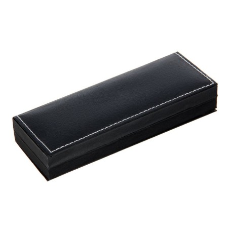 Gift handle, ballpoint, in the leatherette case, rotary, VIP case, silver case-3