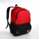 School backpack, 2 lightning departments, 3 pockets, black/red color