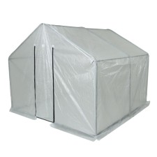 Теплица, 2,5 × 2,45 × 2,1 м, оцинкованный металл, профиль d = 25 мм, чехол из армированной плёнки 120 мкм