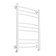 Domoterm water heated towel rail "Calipso" P9, 500x700 mm, white