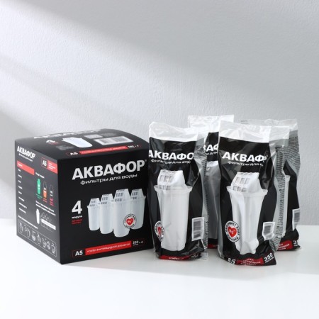 Smooth cartridge "Aquaphor A-5", 4 pcs-4