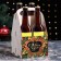 Box for beer "Happy New Year!" spruce branches, 15 x 15 x 25 cm