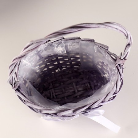 A set of wicker baskets, 2 pcs, 32x22x15x44 cm, lilac-5