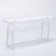 Cosmetic bag with lightning, white/transparent color