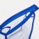 Lightning cosmetic bag, cornflower/transparent color