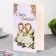 Postcard "Happy Wedding Day!" Handmade, roses, 11.5x17 cm