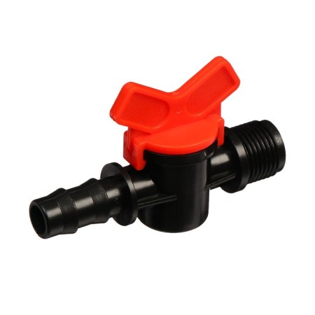 The control valve, external thread 3/4 ", for the hose 1/2" (12 mm), plastic-1