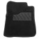 Pile rug for Toyota Land Cruiser 200, 2007-2012, black