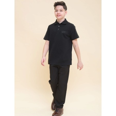 Polo for the boy Pelican, height 116 cm, black color-7