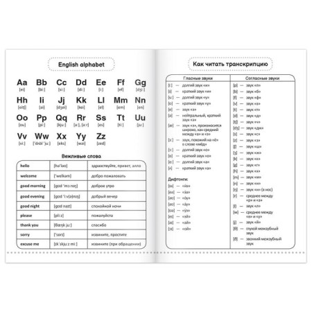 Dictionary for recording English words English Notebook. "Bulldog", 52 p.-1