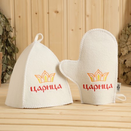 Set of bath "Queen", 10 items, white-3