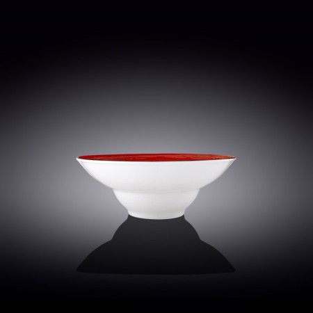 Deep plate Wilmax England Spiral, D = 20 cm, 800 ml, red color-1