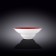 Deep plate Wilmax England Spiral, D = 20 cm, 800 ml, red color