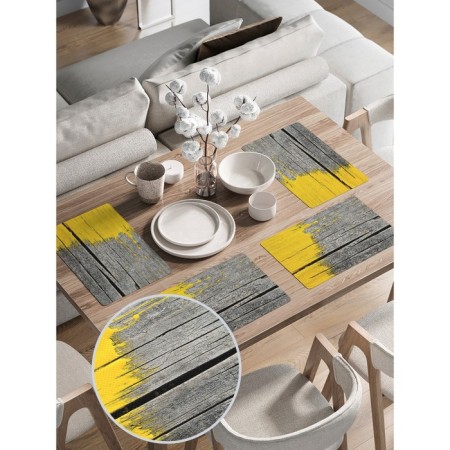 A set of napkins for setting the table "Underfred board", rectangular, rounded edges, size 30x46 cm, 4 pcs-1