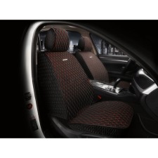 Front seats Carfashion Iceberg Front, Black/Black/Red Color