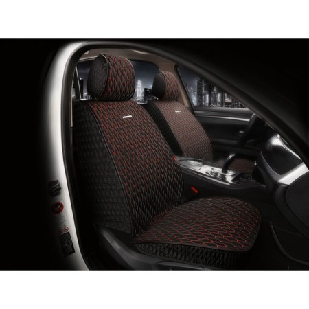 Front seats Carfashion Iceberg Front, Black/Black/Red Color