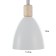 STAS "DAN" E27 40W white 14x14x24 cm