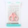Baby scissors, manicure, with a cap, pink color