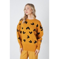 Female jumper Eliseeva Olesya, size 54-56, yellow color