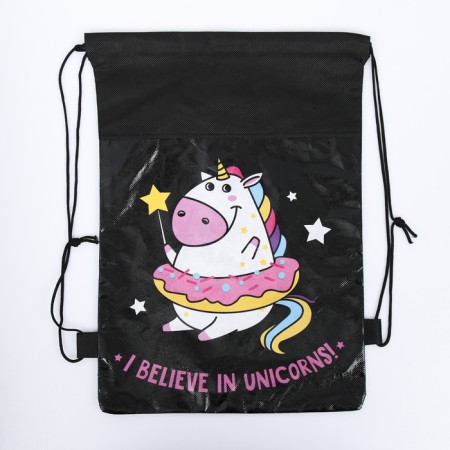 A bag for shoes I Believ in Unicorns! waterproof canvas 30 x 40 cm-3