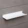 Shelf in a bathroom loft, 350 × 100 × 30 mm, white color