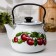 Spherical kettle "Cherry Orchard", 3.5 l, induction, white color