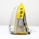 A backpack for carrying animals "cat", transparent, 34 x 25 x 40 cm, yellow