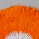 Fan plastic, feather "orange" h = 26 cm 25 blades 3x50x26 cm