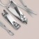 Manicure set "cats", 6 items, in case, drawing and color mix
