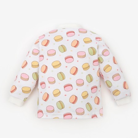 Кофточка для девочки «Macaron», цвет белый/розовый, рост 86 см-2