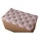 Puff Print 700x380x430 beige pink/eco-leather brown