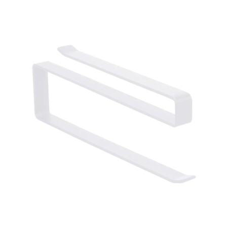 Hitch paper towel holder, suspended under the shelf, white-1